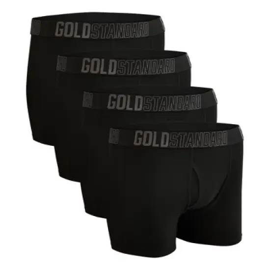 Gold Standard Mens 4-Pack Performance Boxer Briefs Athletic Underwear image {2}