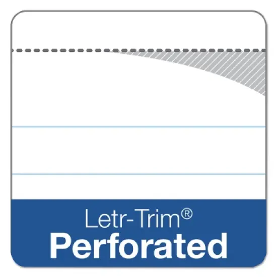 TOPS "The Legal Pad" Ruled Perforated Pads 5 x 8 Canary 50 Sheets Dozen 7501 image {1}