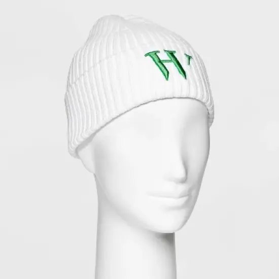 Houston White Giant W Logo Beanie - White image {1}