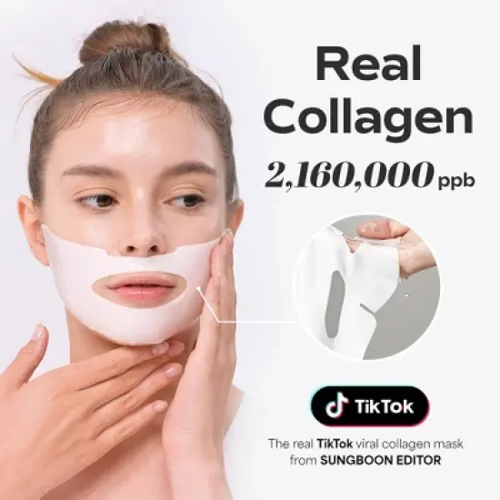 SUNGBOON EDITOR Deep Collagen Viral Glass Skin Korean Skincare Power Boosting Facial Mask for Firming and Restoration image {5}
