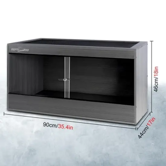 REPTI ZOO Plastic Reptile Terrarium, 35x17x18 Reptile Terrariums image {1}