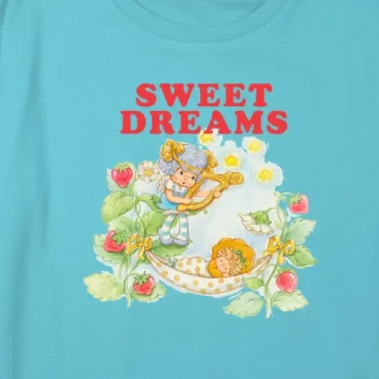 Girl's Strawberry Shortcake Angel Cake and Butter Cookie Sweet Dreams Crop Top T-Shirt image {1}
