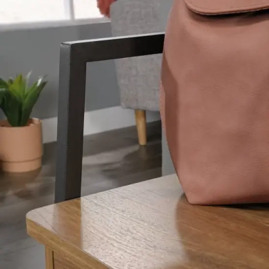 North Avenue Entryway Bench with Hidden Storage and Shelf Sindoori Mango - Sauder image {3}