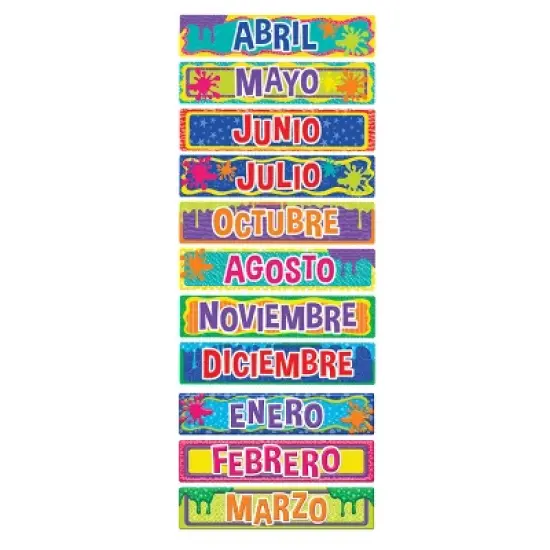 Eureka&reg; Color My World Spanish Calendar Bulletin Board Sets image {1}