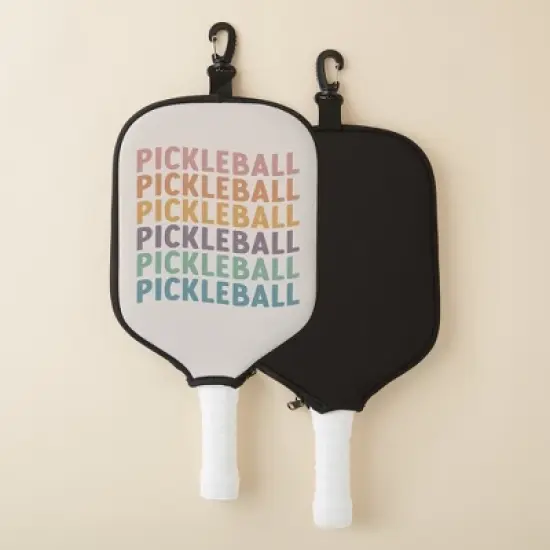 Pastel Pickleball Personalized Pickleball Paddle Cover image {2}