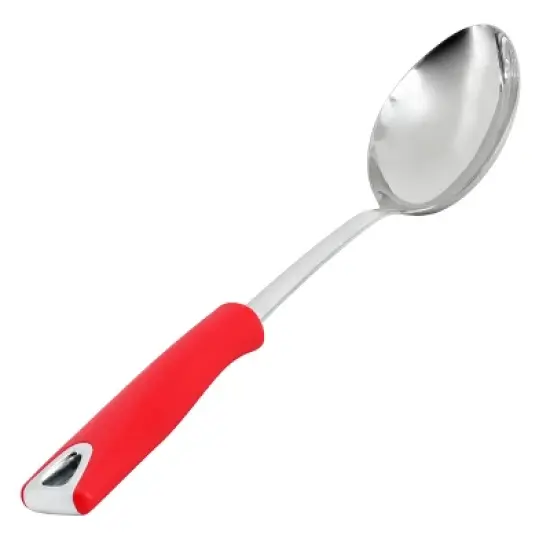 Martha Stewart Everyday Drexler Stainless Steel Serving Spoon in Red image {5}