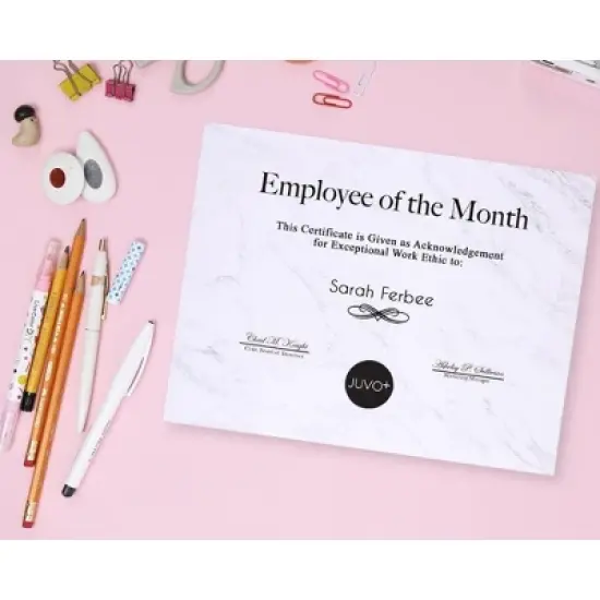 Juvale Marble Paper, Fancy Stationery Paper, Printer Friendly, Decorative Letterhead, Paper for Resume, Menu, Business (8.5 x 11 In, 48 Sheets) image {2}