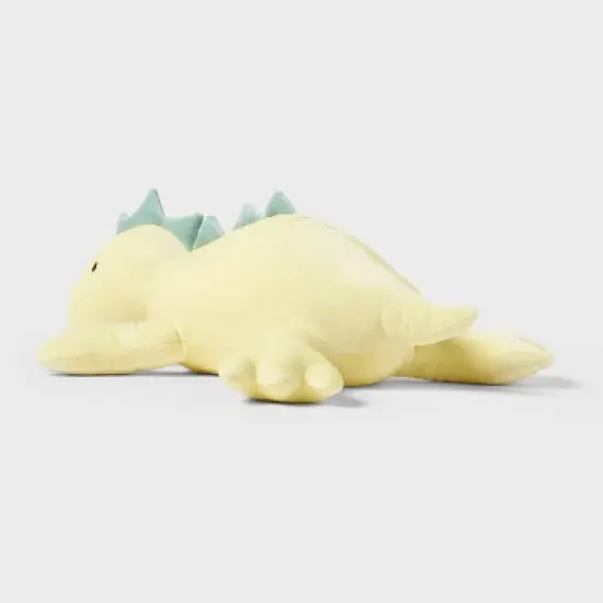 Dinosaur Weighted Plush Kids' Throw Pillow Yellow - Pillowfort&trade; image {2}