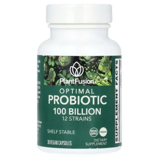 PlantFusion Optimal Probiotic, 100 Billion CFU, 30 Vegan Capusules image {2}