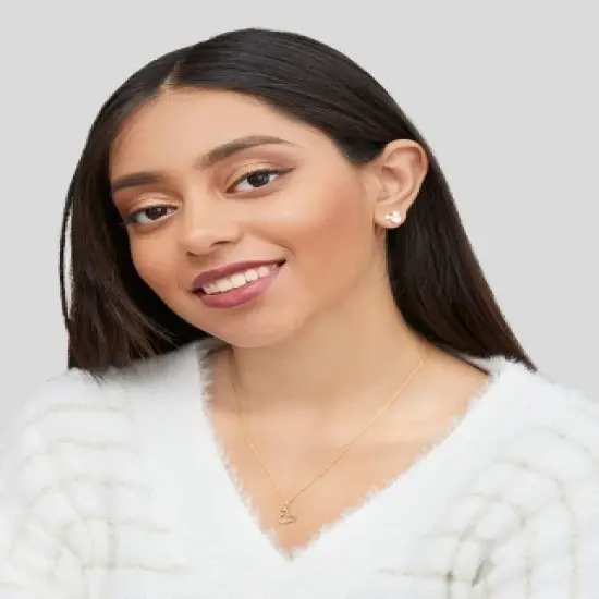 Disney Womens Mickey Mouse 14k Yellow Gold Cutout Pendant Necklace, 18" image {2}