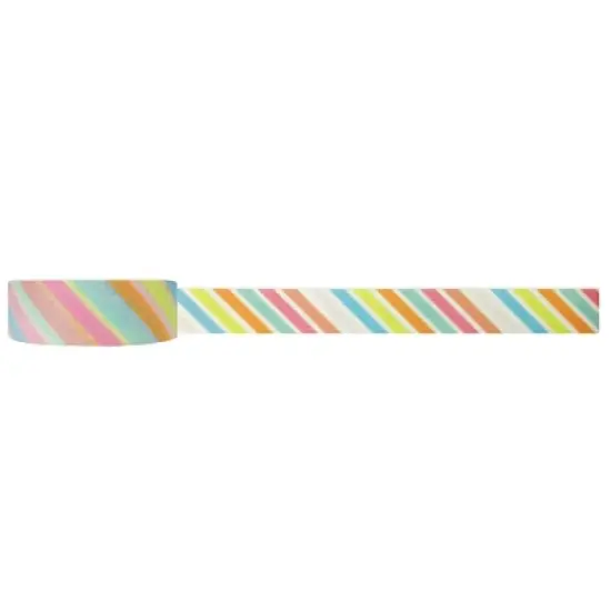 Wrapables Striped Washi Masking Tape, Surfin' Stripes image {1}