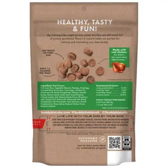 Buddy Biscuits Training Bites Chicken Dry Dog Treats - 10oz image {1}