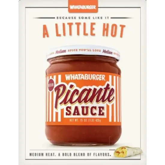 Whataburger Picante Sauce, 15oz image {1}