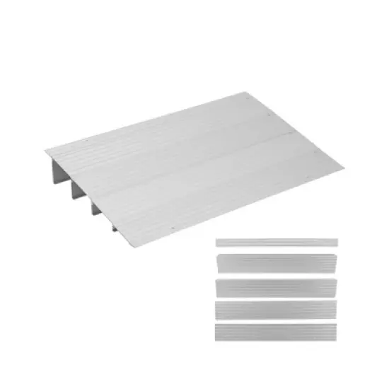 CuisinSmart 4" Rise Threshold Ramps for Doorways, Portable Door Ramps, 700 Lbs Capacity, Adjustable Aluminum Entry Ramp image {7}