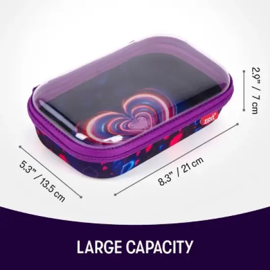 ZIPIT Clear Top Pencil Case, Pencil Box for Girls image {4}