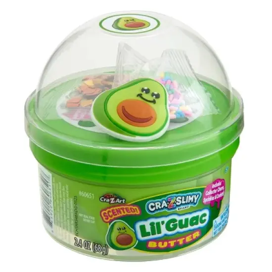 Cra-Z-Slimy Slime Dome Green Lil' Guac: Creativity Focused Slimes and Putties, 4 Pieces, 2.4 Oz image {2}