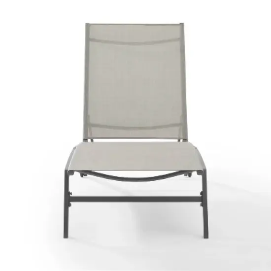 Weaver 2pk Outdoor Sling Chaise Lounge Chairs: 6-Position, UV & Rust-Resistant - Crosley image {6}