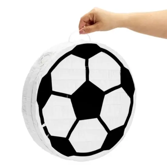 Blue Panda Soccer Ball Pinata for Sports Themed Birthday Party Decorations, Small, 12.6 x 3.0 x 12.6 In image {2}