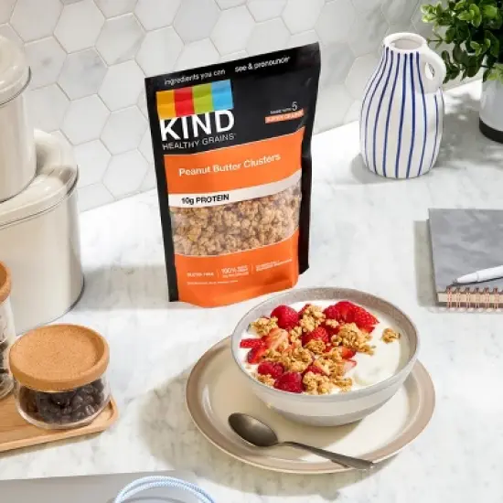KIND Peanut Butter Whole Grain Clusters Granola - 17oz image {4}