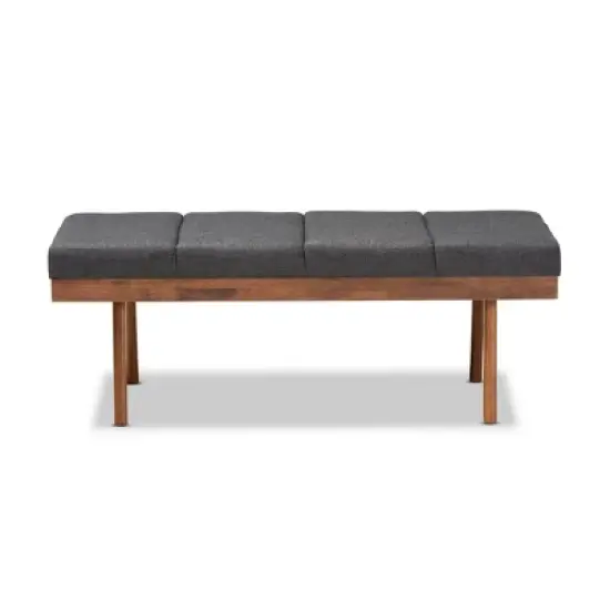 Larisa Wood Bench - Baxton Studio image {7}
