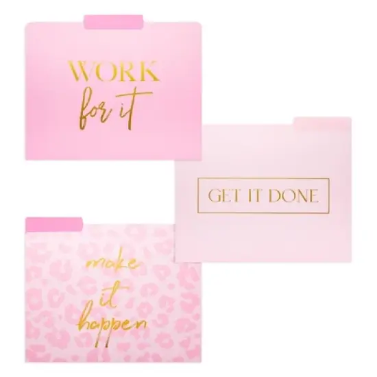Paper Junkie 12 Pack Pink Leopard Decorative File Folders, Cute Office Supplies, Letter Size with 1/3 Cut Tab for Women, 11.5x9.5" image {2}