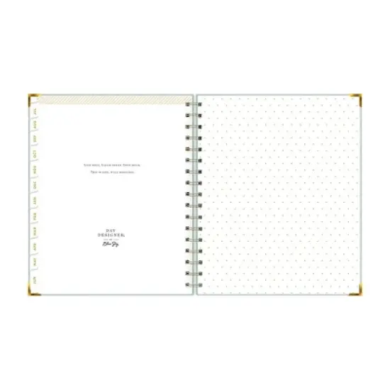 Day Designer 7"x9" 2025-2026 Weekly/Monthly Wirebound Planner Hardcover Hampton Sage Bookcloth image {12}