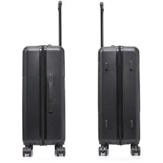 InUSA Drip Lightweight Hardside Medium Checked Spinner Suitcase - Black image {7}