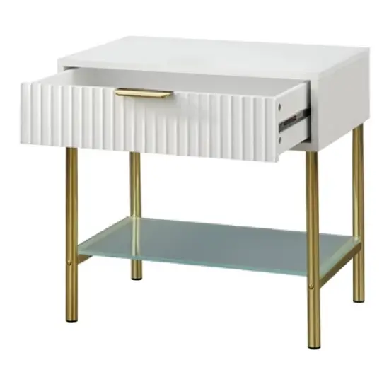 Valen Channel Front End Table with Drawer - Lifestorey image {4}