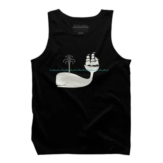Men's Design By Humans Moby By kellabell9 Tank Top image {4}