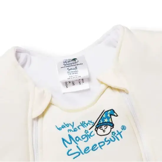 Baby Merlin's Magic Sleepsuit Large Cotton - Cream image {2}