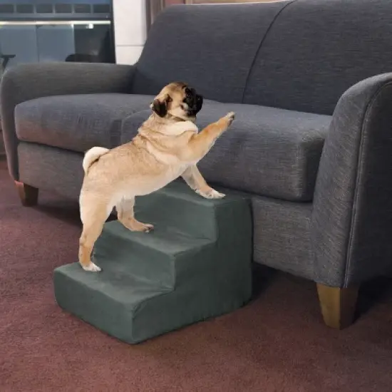 Pet Adobe High-Density Foam Pet Stairs - Gray image {4}