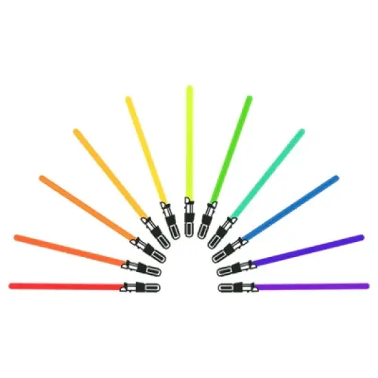 Men's Star Wars Lightsaber Rainbow T-Shirt image {1}