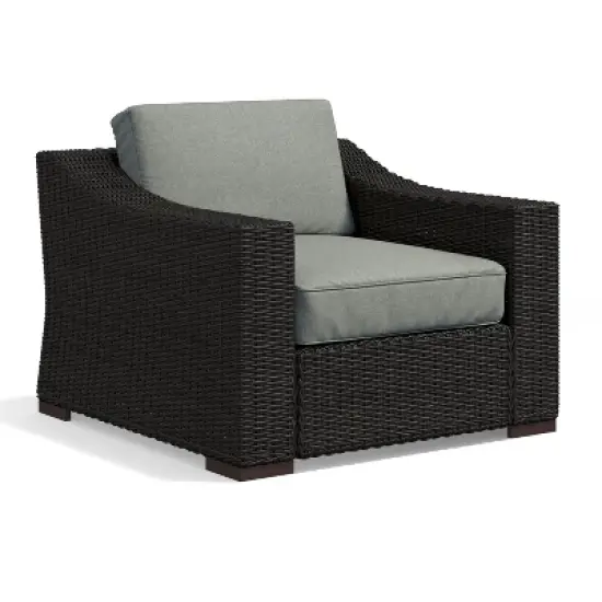 Glenwillow Home Portland Patio PE Rattan Arm Chair image {1}