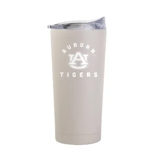 NCAA Auburn Tigers Sand Powder Coat Tumbler - 20oz: Stainless Steel, Insulated, Portable Drinkware image {1}