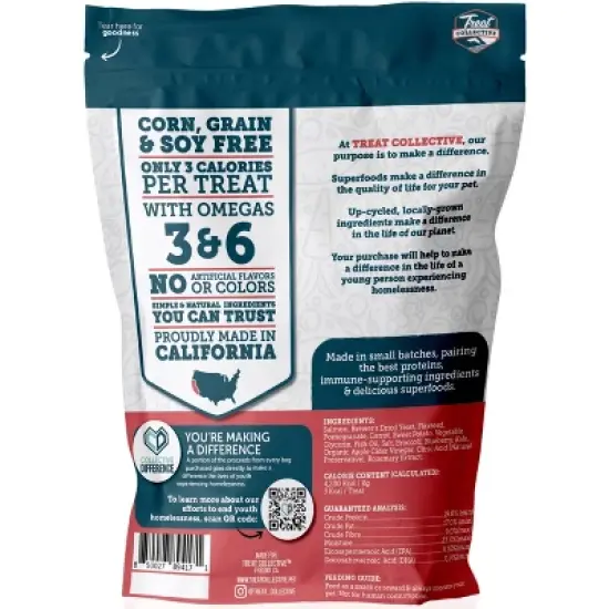 Treat Collective Salmon Flavor Chewy Training Dog Treats - 9oz image {1}