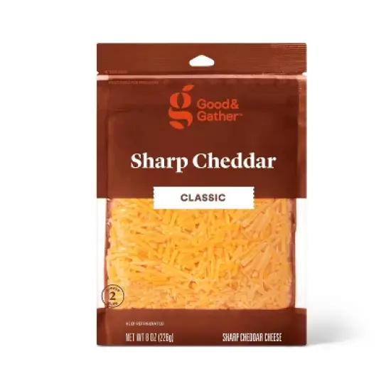 Shredded Sharp Cheddar Cheese - 8oz - Good & Gather&trade; image {4}