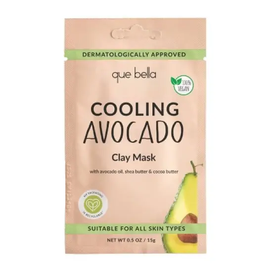 Que Bella Cooling Avocado Clay Mask&nbsp; - 0.5oz image {5}