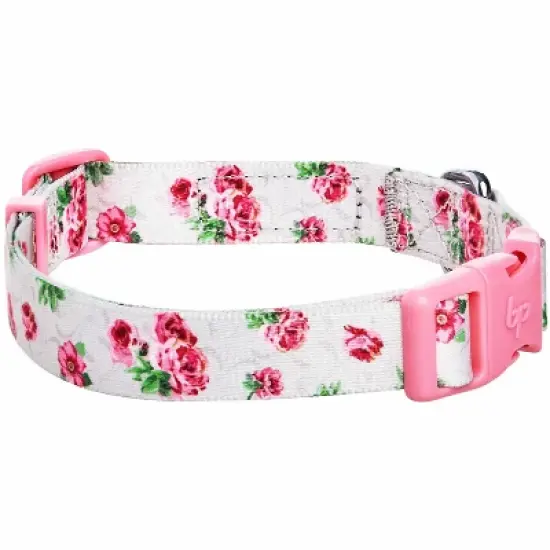 Blueberry Pet Spring Scent Inspired Rose Blossom Floral Print Dog Collar image {1}