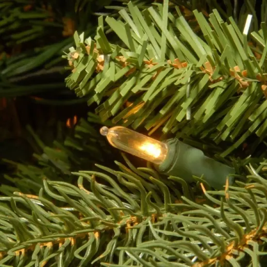 National Tree Company 9' Pre-lit Feel Real Jersy Fraser Fir Artificial Christmas Tree with Clear Lights image {2}