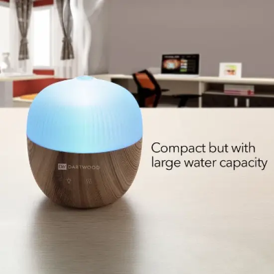 Dartwood Mini Aroma Diffuser - Mini Aromatherapy Essential Oil Diffuser for Your Home (Wood Grain) image {3}