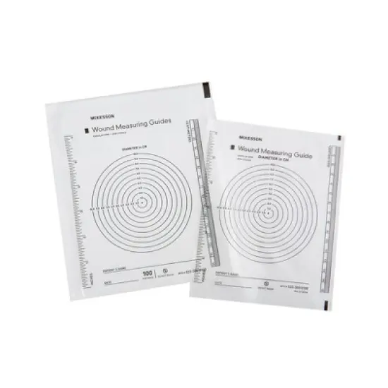 McKesson Clear Plastic Wound Measuring Guide 5 x 7", 100 Ct image {3}