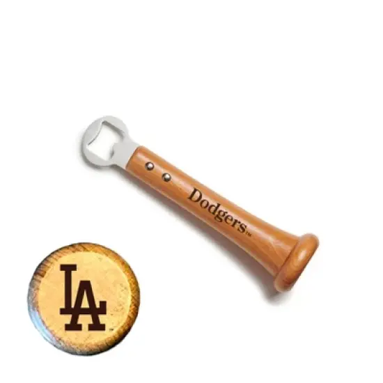 MLB Hardwood Pickoff Bottle Opener, Los Angeles Dodgers image {2}