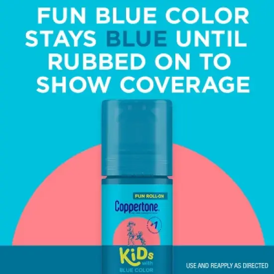 Coppertone Kids' Roll-On Sunscreen Lotion - SPF 50 - 2.5 fl oz image {4}