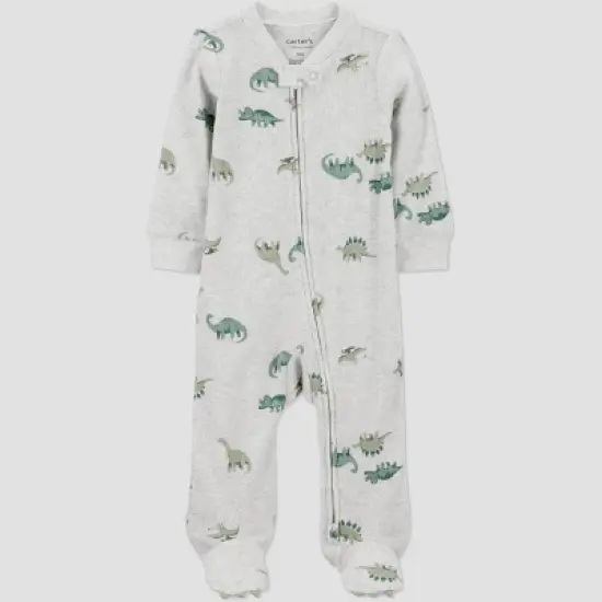 Carter's Just One You&reg; Baby Boys' Dinosaur Printed Sleep N' Play - Gray image {4}