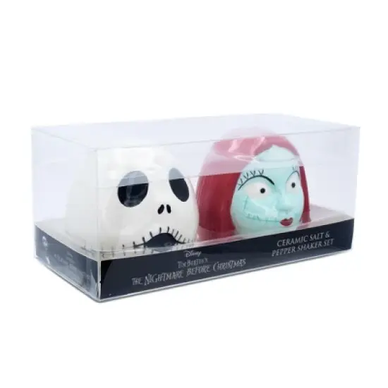 Silver Buffalo Disney The Nightmare Before Christmas Jack and Sally Salt and Pepper Shaker Set image {2}