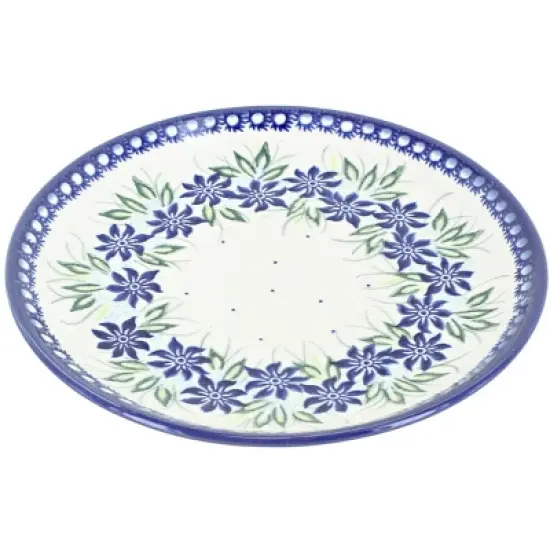 Blue Rose Polish Pottery Vena Dessert Plate image {15}