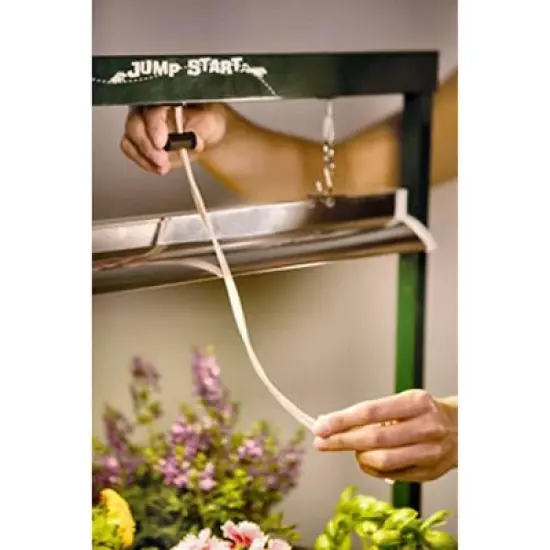 Hydrofarm FLT24+JS10065 Hydroponic Grow Light Fixture and Jump Start 2 Ft Stand image {3}