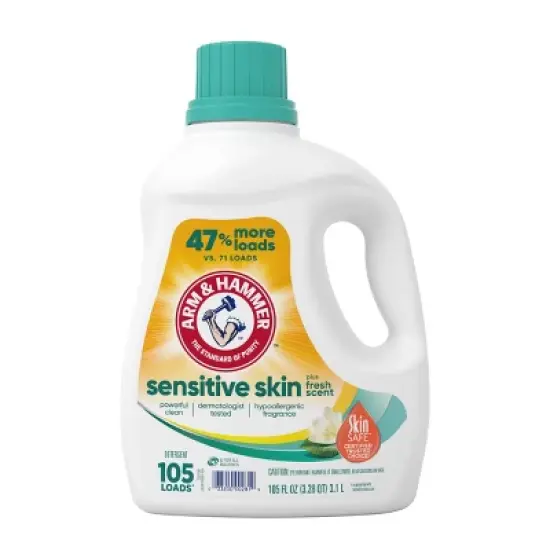 Arm & Hammer Sensitive Skin Plus Liquid Laundry Detergent image {7}