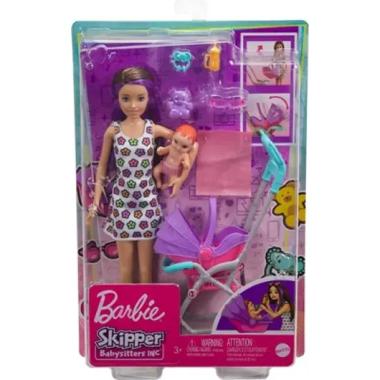 Barbie Skipper Babysitters Inc. Playset - Straight Brunette Hair image {5}