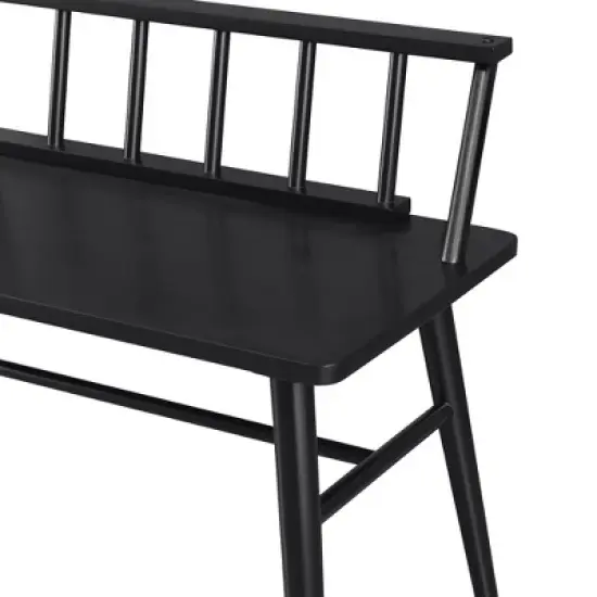 Transitional Low-Back Spindle Entryway Bench - Saracina Home image {6}